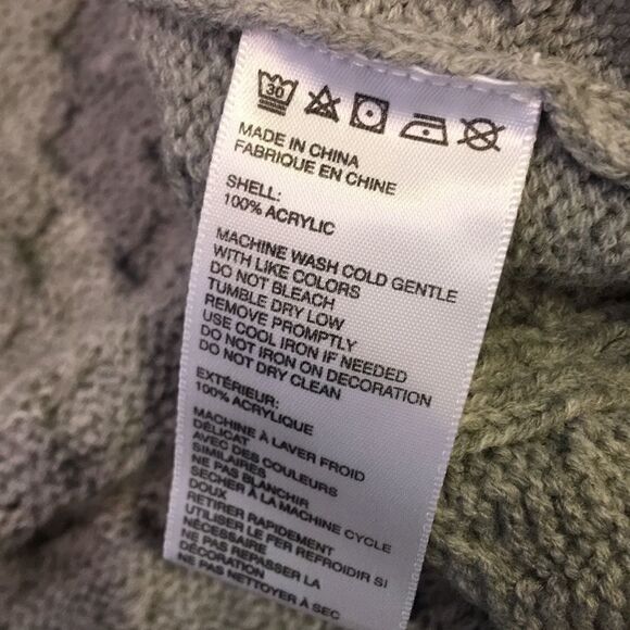 BDG grey green crop fuzzy cardigan sweater - Picture 7 of 8